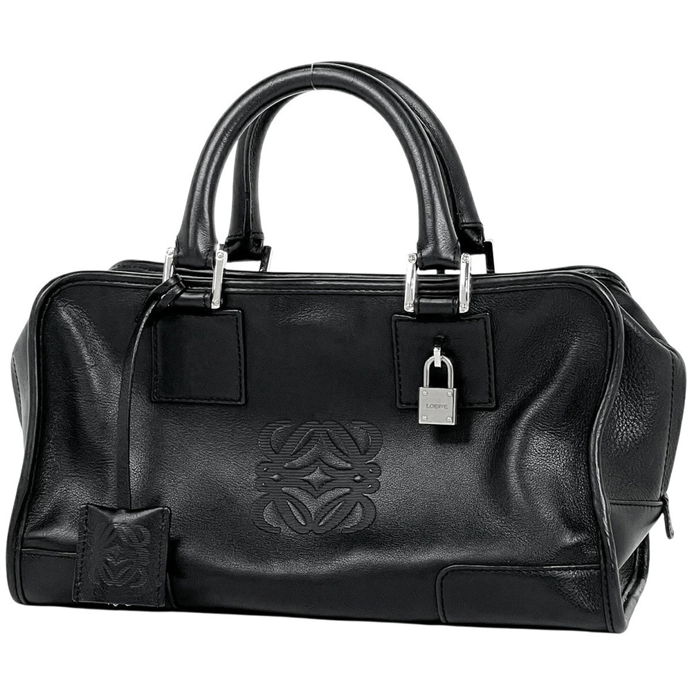 Loewe Amazona Anagram Handbag Leather Black